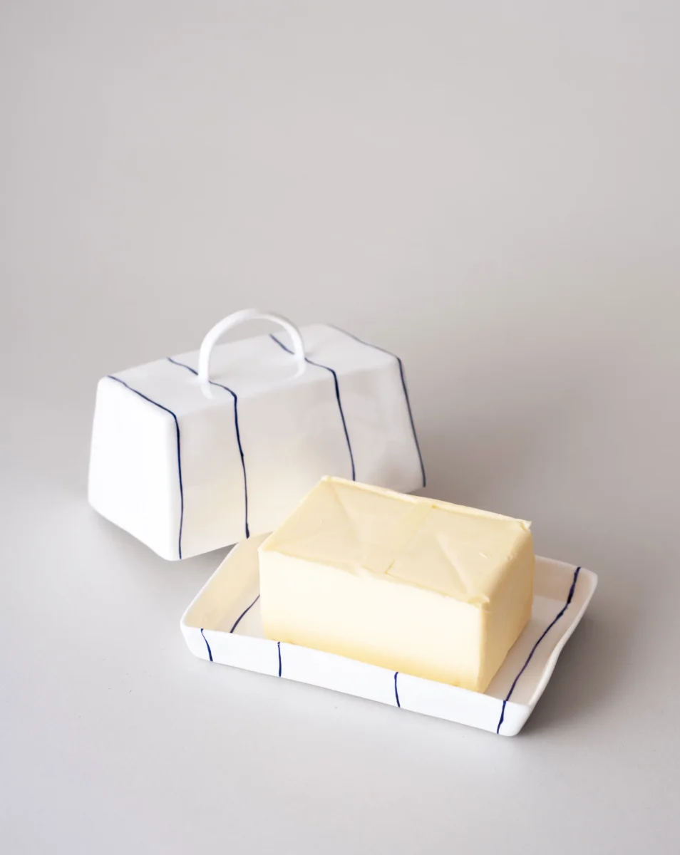 Striped Butter Dish - Image 6