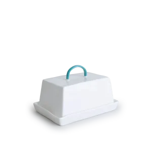Teal Butter Dish