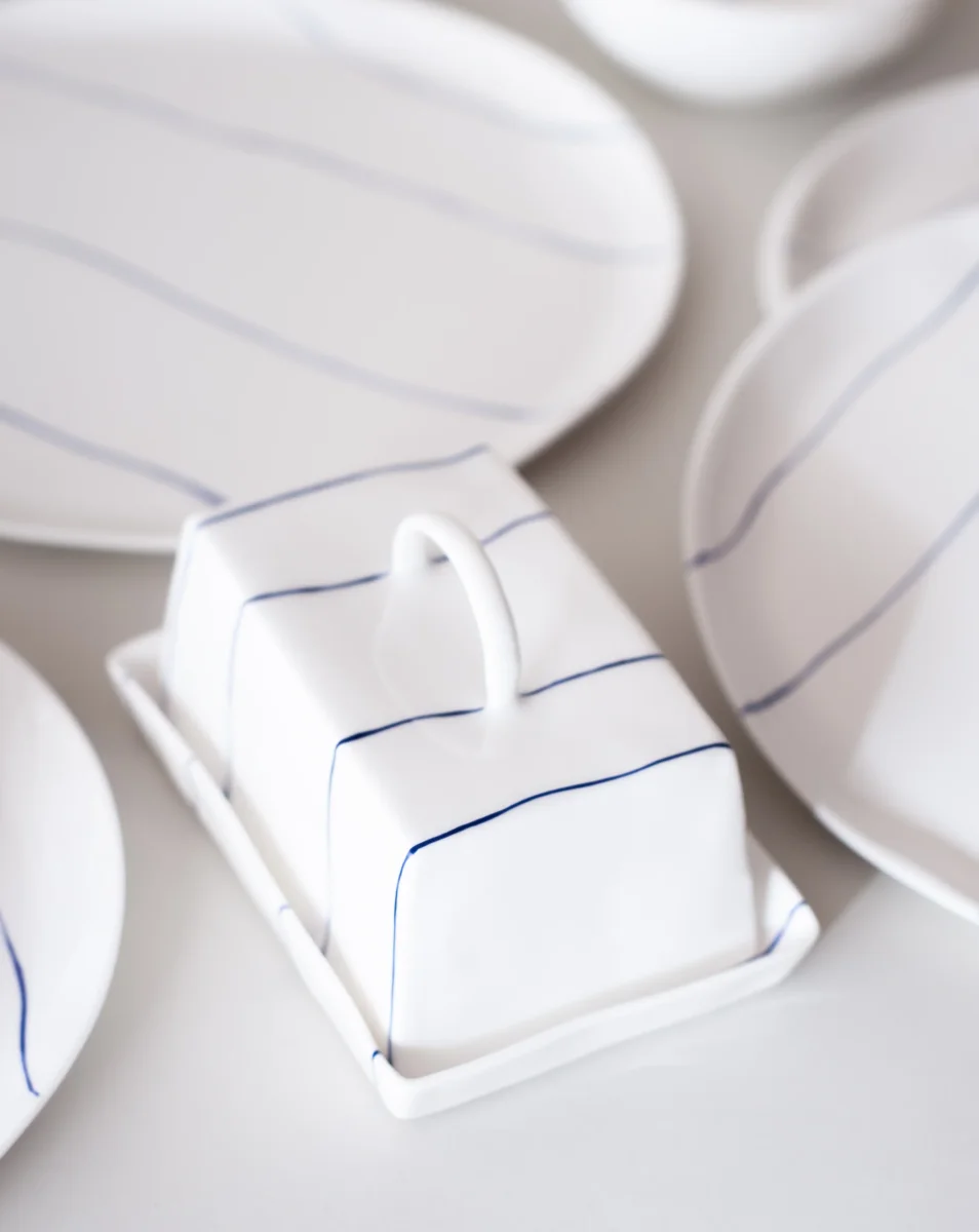 Striped Butter Dish - Image 5