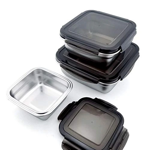 Lunch Box , High Steel Container- 350 ML_850 ML, Set of 2 - Image 7