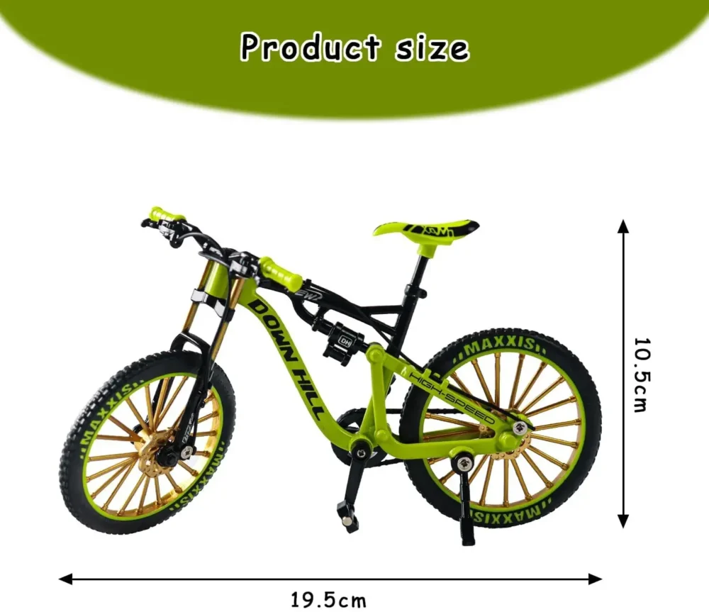 Diecast Toy Bikes 1:8 Model Big Mountain Bike Toy Green | Alloy Diecast Model Cycle – Perfect Gift for Kids - Image 4