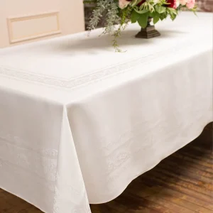 Fine Scroll Double Damask Tablecloths