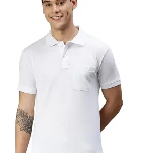 White T Shirt with Collar – Polo T Shirt